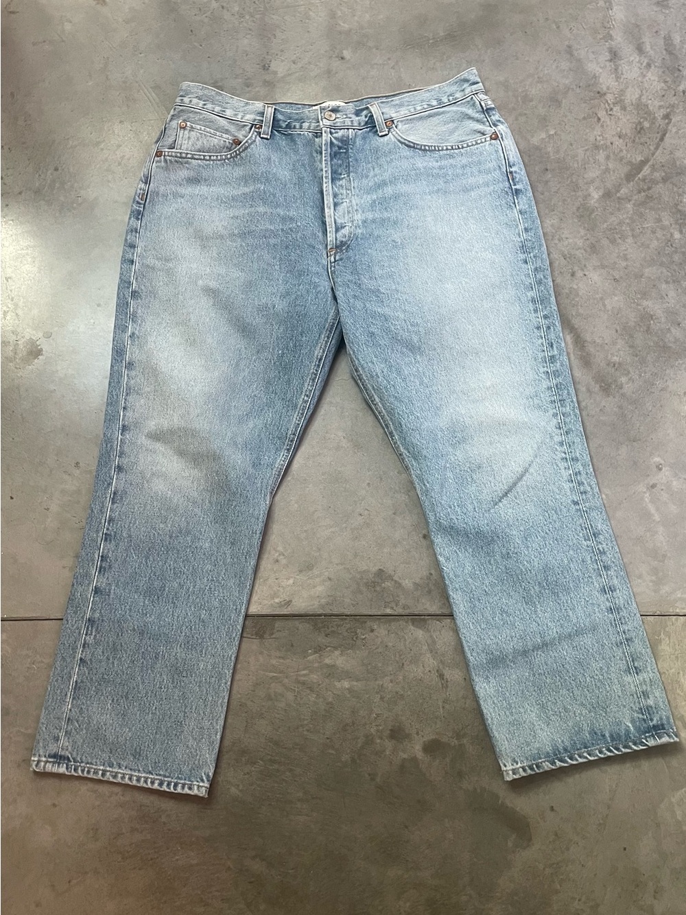 Agolde Midrise Straight Leg Jeans